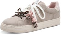 Tamaris Dames Sneakers 1-23708-47-341 Lage Veterschoen Taupe