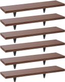 Maclean MC-331 - Set van 6 Wandplanken - Bruin (walnoot)