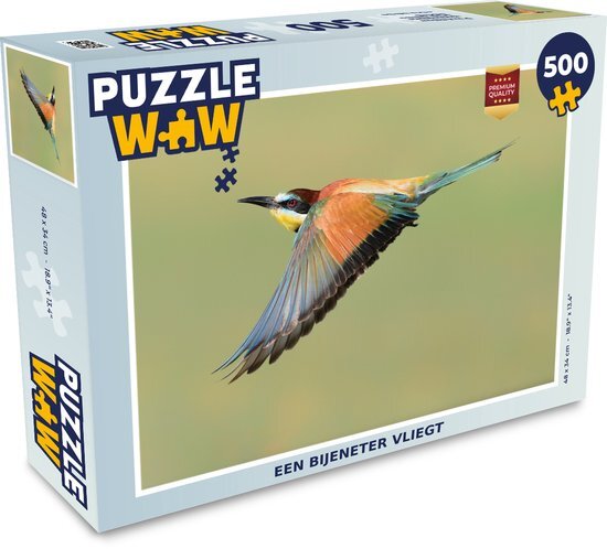 MuchoWow Puzzel Een Bijeneter vliegt - Legpuzzel - Puzzel 500 stukjes