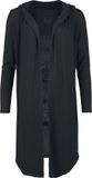Gothicana by EMP Gothicana Zwarte cardigan met gaasdetails - Dames - M