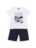 Chicco Set Lange Mouw Katoen Wit Heren Casual 110