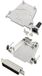 TRU COMPONENTS TCDTZF25DMPK 7708992 D-sub male connector-set 180 ° Aantal polen: 25 Soldeerkelk 1 stuk(s)