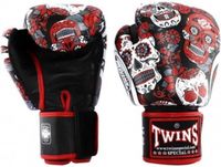 Twins Special FBGVL4 Fantasy 4 Skull Bokshandschoenen – Echt Leer – Muay Thai & Kickboksen – Rood – 12 oz