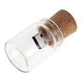 Hsthe Sea Cute Flash Drive USB 2.0 opslagpotten unieke doos glazen pot fles met kurk geheugen Stick pen Drive bruiloft geschenken elektronica Fancy Pendrive