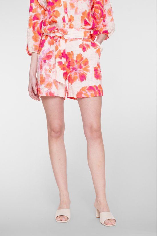Geisha Short Bloemenprint Roze Maat M
