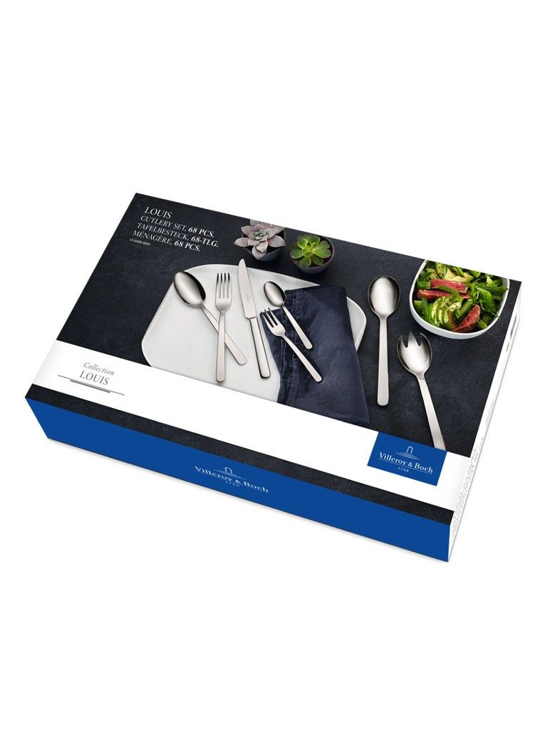 Villeroy & Boch Louis Bestekset - 68-delig - RVS - 12 personen