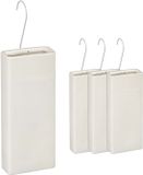 Merkloos Relaxdays Waterverdamper radiator - set van 4 - 400 ml - crème