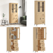 Buffet Haut Chêne Sonoma 69,5x34x180 cm Bois d'ingénierie