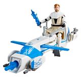 Star Wars Epic World of Action Obi-Wan Kenobi-actiefiguur van 10 cm en BARC-speederbike