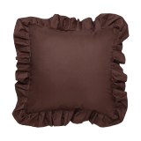 Garden Glory Coussin d'extérieur Garden Glory avec volants 45x45 cm Marron
