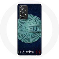 Maniacase Hoesje voor Samsung Galaxy A52 Ozark Series seizoen 4 zilver witten