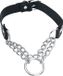 Gothicana by EMP Gothicana Zwarte choker met zilveren ketting - Dames - Standard