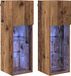 Oudhout Meuble TV mural 2 pièces Bois modifié