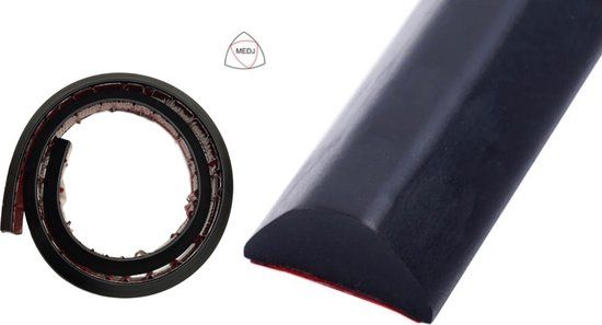 Medj™ Waterkering - Waterdrempel - Douche dorpel - Zwart - 1 Meter - Siliconen - Zelfklevend