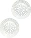 Gerimport passoire d'évier - 2x pièces - blanc - D7 cm - plastique - accessoires de cuisine