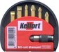 Kelfort Schroevendraaierbitset diamant 7-delig pozidriv/philips kruiskop/zaagsnede met magnetische bithouder