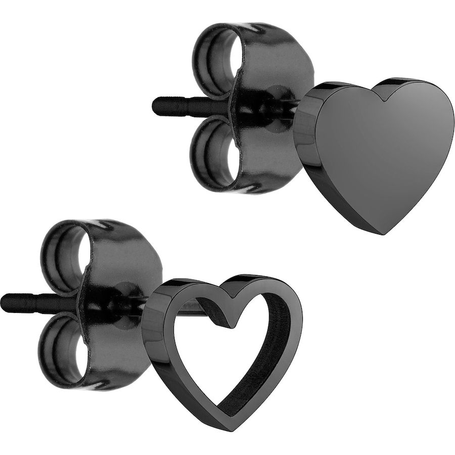 Liebeskind Oorknopjes Edelstaal Oorbellen Zwart Dames