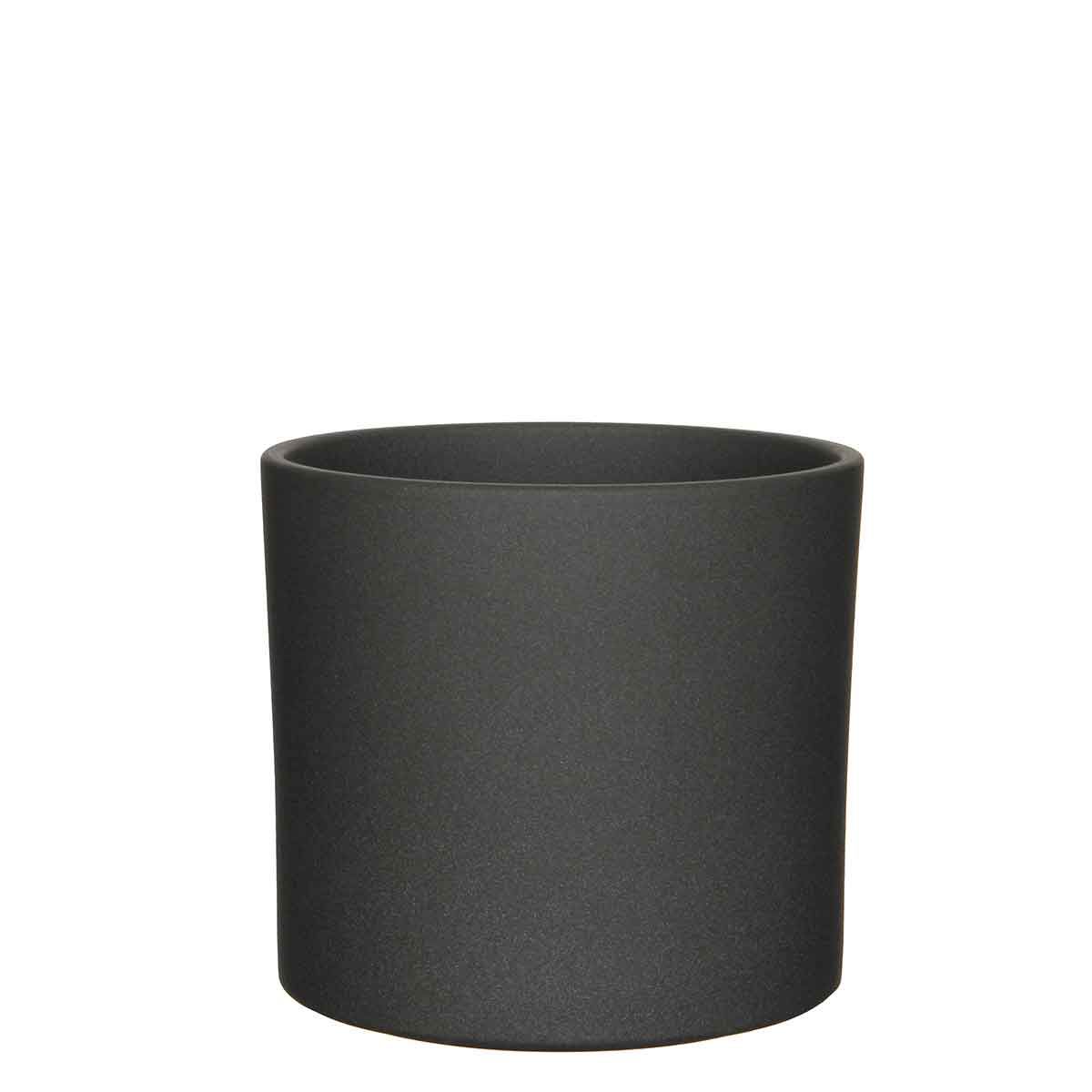 Mica Decorations Era Ronde Pot - Donkergrijs Mat - 21 x 23 cm
