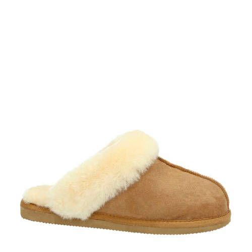 Shepherd Suède Pantoffels Camel