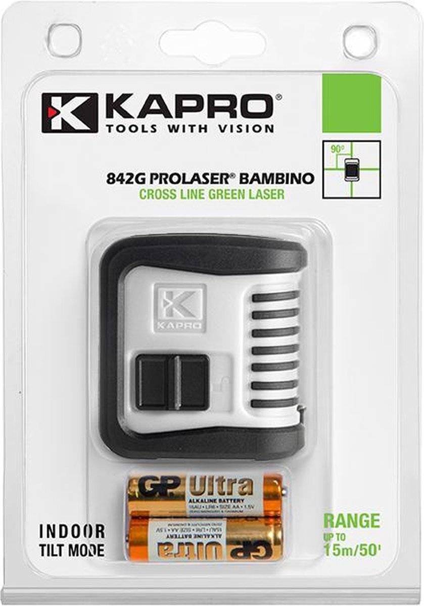 Kapro Kruislijnlaser 15M 842G Prolaser® Bambino (Groen Laser)