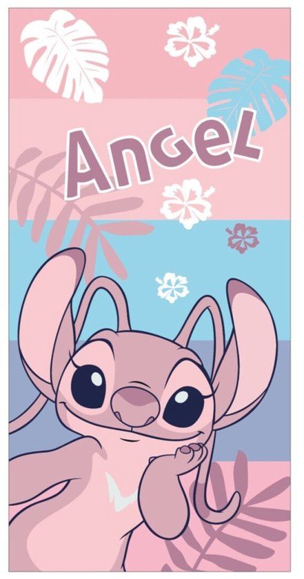 4KidsOnly Angel strandlaken Roze 70 x 140 cm Polyester