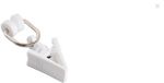 Obelink Curtain runners 20 pieces clip version white lacquered steel