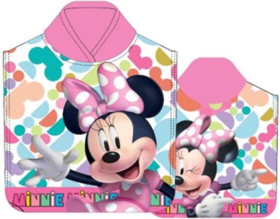 4KidsOnly Minnie Mouse Poncho Meerkleurig Katoen 1-2 mnd