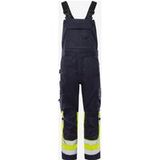 Fristads Flamestat Amerikaanse overall stretch high vis klasse 1 2168 ATHF - Hi-Vis geel/marineblauw - C50