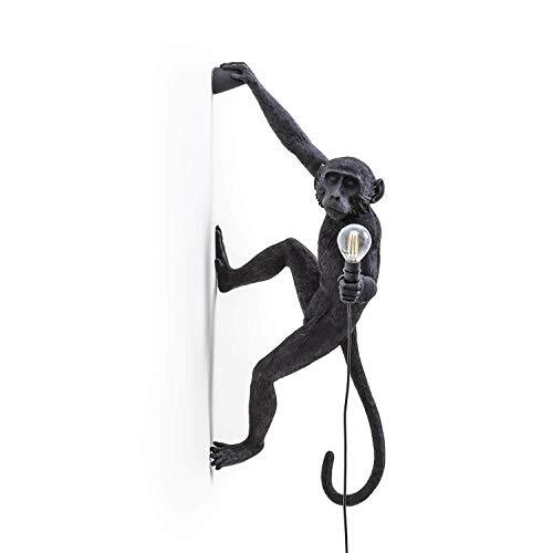 Seletti The Monkey Lamp - hangend rechts zwart -wandlamp in de vorm van een aap - ook geschikt voor buiten