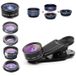 Set d'objectifs universels 5-en-1 pour appareil photo pour smartphone, tablette