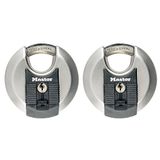Master Lock M40EURT Heavy Duty Padlock Set of 2