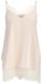 JJXX Vima Satin Lace Blouse sans manches Beige M Femme