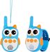 Retevis RT30W talkie-walkie enfant, jouet rechargeable pour enfants de 4 à 12 ans, talkie-walkie avec conception de hibou de dessin animé, cadeau pour enfants, adapté au camping et au plaisir en famille