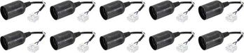 Sygonix SY-4995230 Lampfitting E27 Set van 10 stuks 230 V 500 W Met klemaansluiting