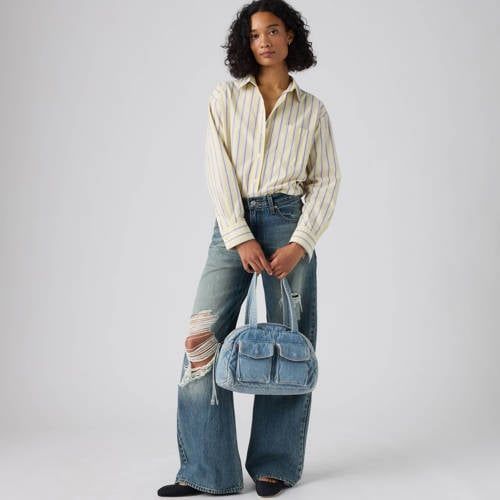 Levi's denim schoudertas blauw