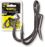 Black Cat Ghost Double Hook DG - DG Coating - Haakmaat 3/0 - 5 Stuks - Grijs