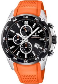 Festina F20330/4 The Original Chronograaf - Montre-bracelet - Acier - Argenté - Ø 47mm