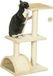 Chat - Arbre à griffer - 4 niveaux - Poteaux en sisal, planche griffoir, balle suspendue - Panneau de particules et polyester - 40x35x72 cm - Crème