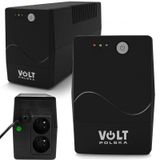 VOLT PicoUPS Alimentation sans interruption, Line Interactive, 1000VA, 600W, AVR, AGM, adapté pour ordinateur, routeur, serveur