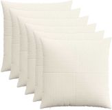 vidaXL Kussensloop - 6 stuks - ALMELO - Crèmekleurig - 65 x 65 cm - corduroy