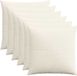 vidaXL Kussensloop - 6 stuks - ALMELO - Crèmekleurig - 65 x 65 cm - corduroy