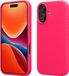 kwmobile telefoonhoesje geschikt voor Apple iPhone 17 - Hoesje met siliconen coating - Smartphone case in neon roze