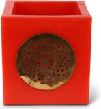 Safaary Bougeoir Qamra Rouge Ø 20 x 20cm