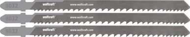 wolfcraft - 3 decoupeerzaagbladen voor hout met spijkers & schroeven - 65mm - BiM met T-schacht