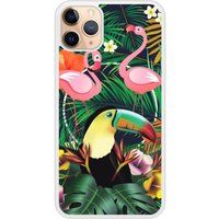 iPhone 11 Pro Tropical Toucan bedrukt siliconen hoesje