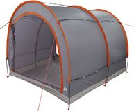 vidaXL Fietstent met dak Grijs en Oranje 256 x 222 x 182 cm taft