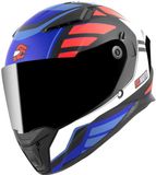 FC-Moto FF130SV Cavion Helm - Zwart Matt/rood/blauw - Maat M