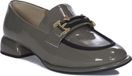 Artiker femmes mocassins en cuir naturel gris avec application papillon, talon de 3 cm, modèle 55C0412