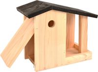 Esschert Design Nestkast & Voedertafel Combi - Houtkleur