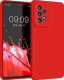 kwmobile telefoonhoesje geschikt voor Samsung Galaxy A53 5G - Hoesje met siliconen coating - Smartphone case in klassiek rood